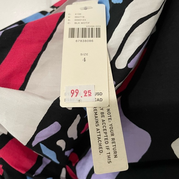 Anthropologie Maeve One-Shoulder Maxi Dress with abstract butterfly print. - Picture 6 of 6